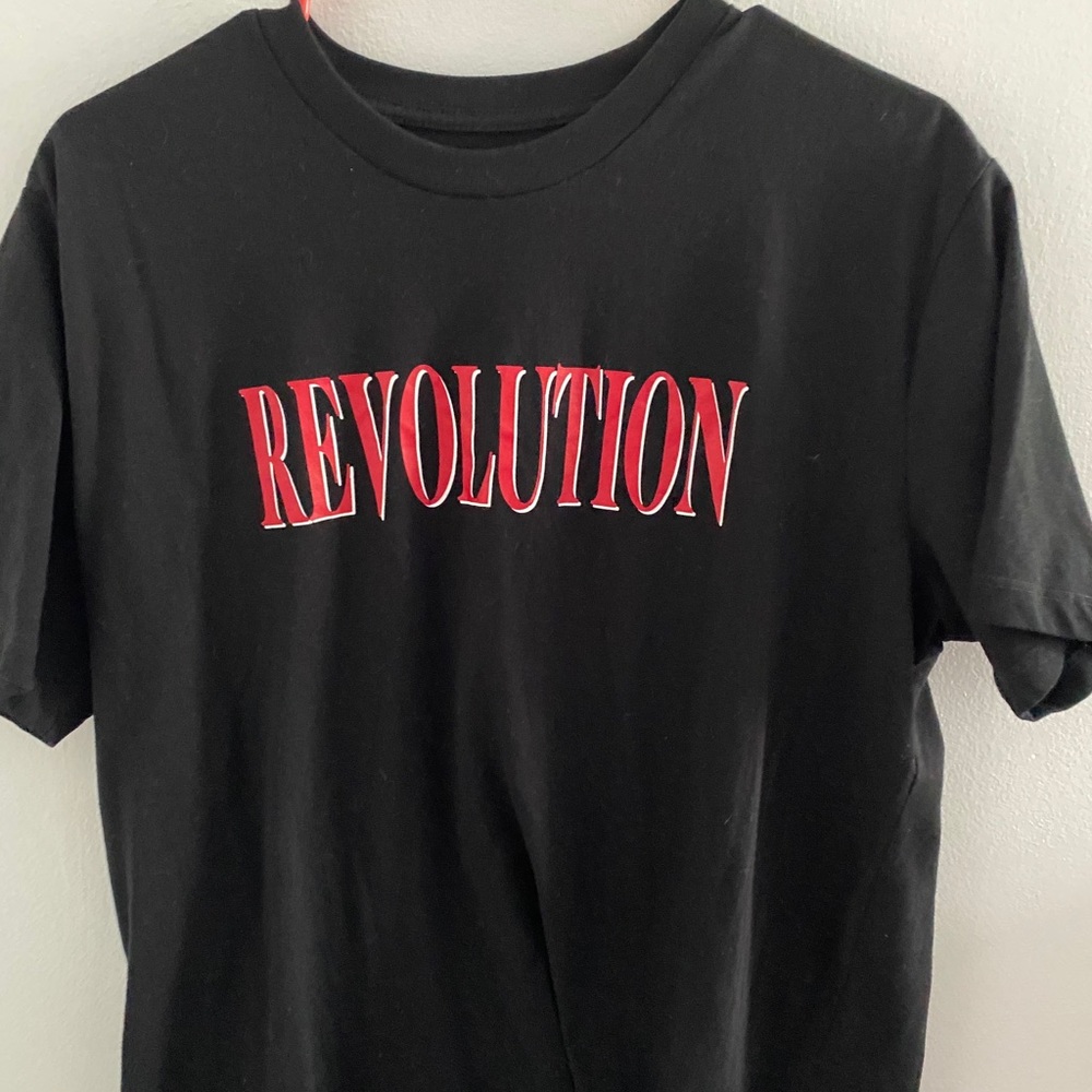 Black and red shirt
